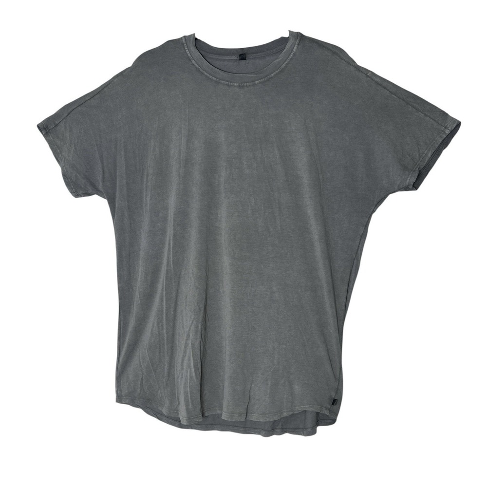 LULULEMON T-shirt Men's Large Gray Short Sleeve Stretch Athleisure Basic Workout